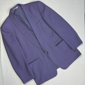 Miami Vice After Six Blazer Men 42R Purple Formal Tuxedo Jacket Made USA Club